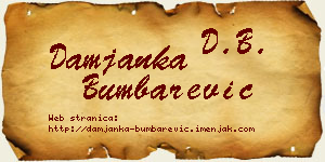 Damjanka Bumbarević vizit kartica